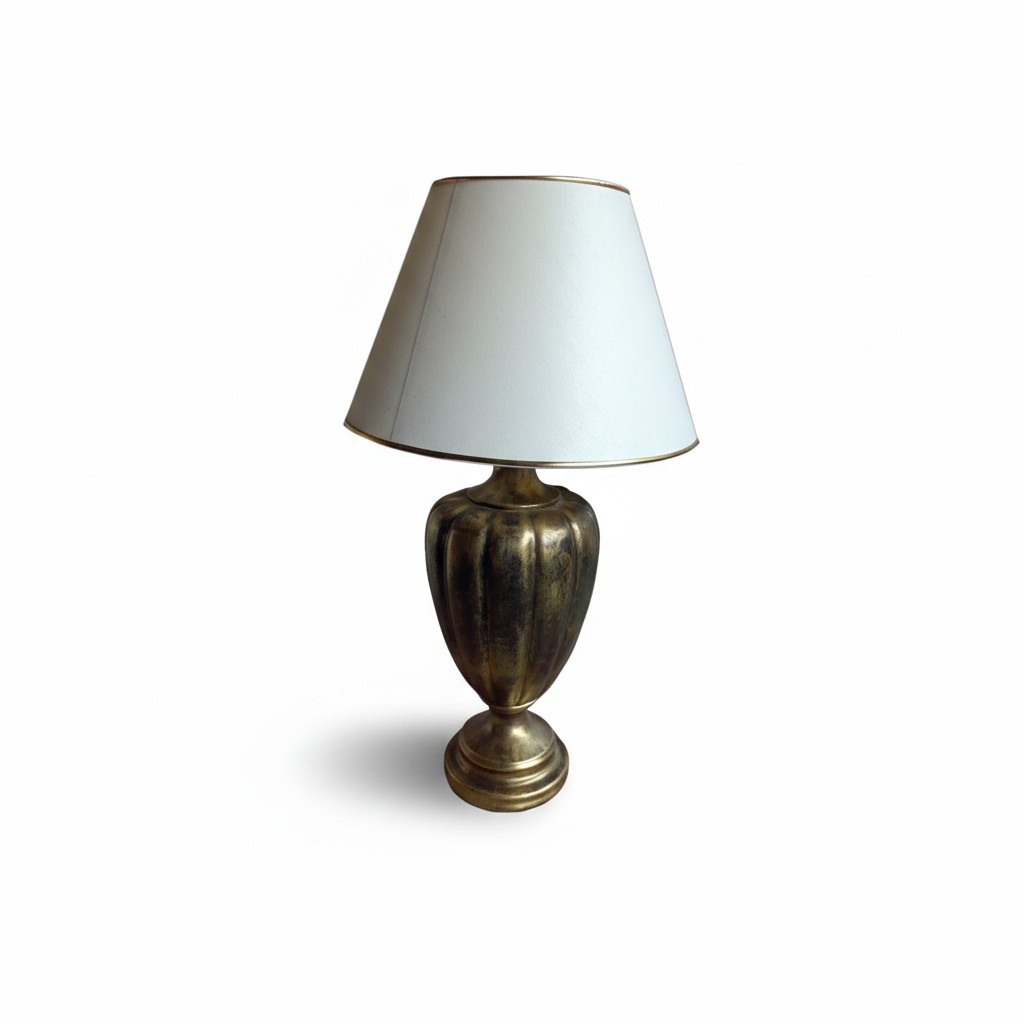Bronze colored lamp in classic style with natural obsolescence imitation 44cm L52