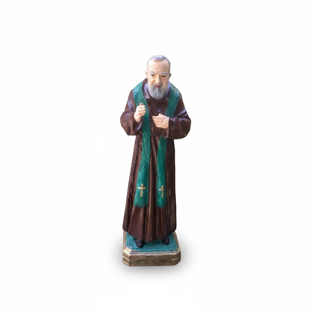 Decorative holy figure designed as an original colored standing monk 45cm N69