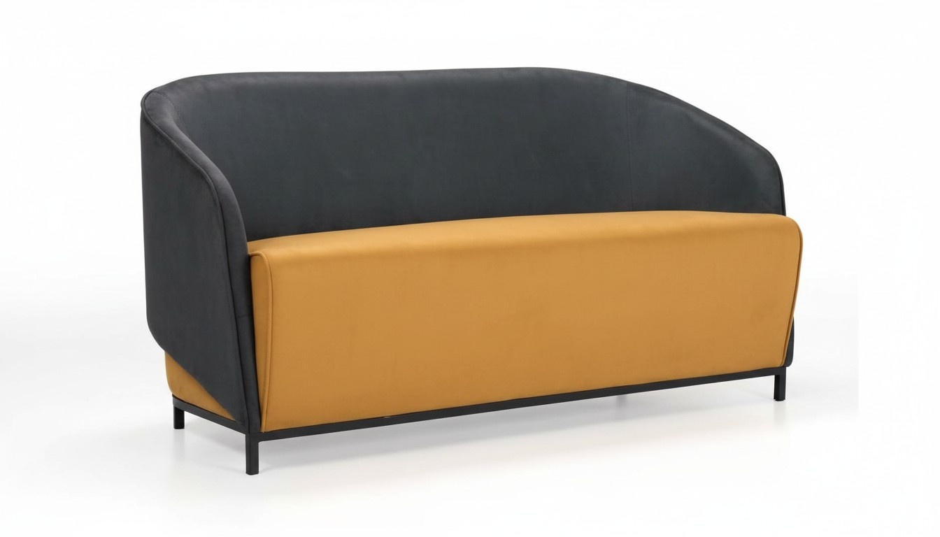 Design 2-Seater Sofas Lounge Sofa Leather Upholstered Fabric Luxury Couches