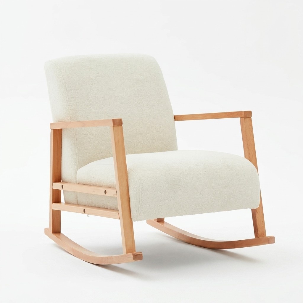 Design armchair living room luxury rocking chair furniture upholstery seat