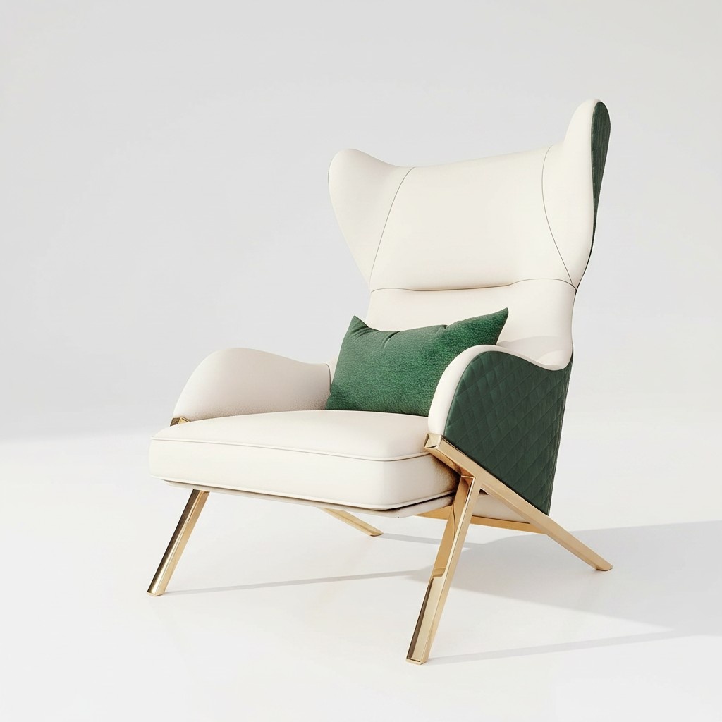 Design armchair metal lounge club 6x set ears set chair chairs relax group