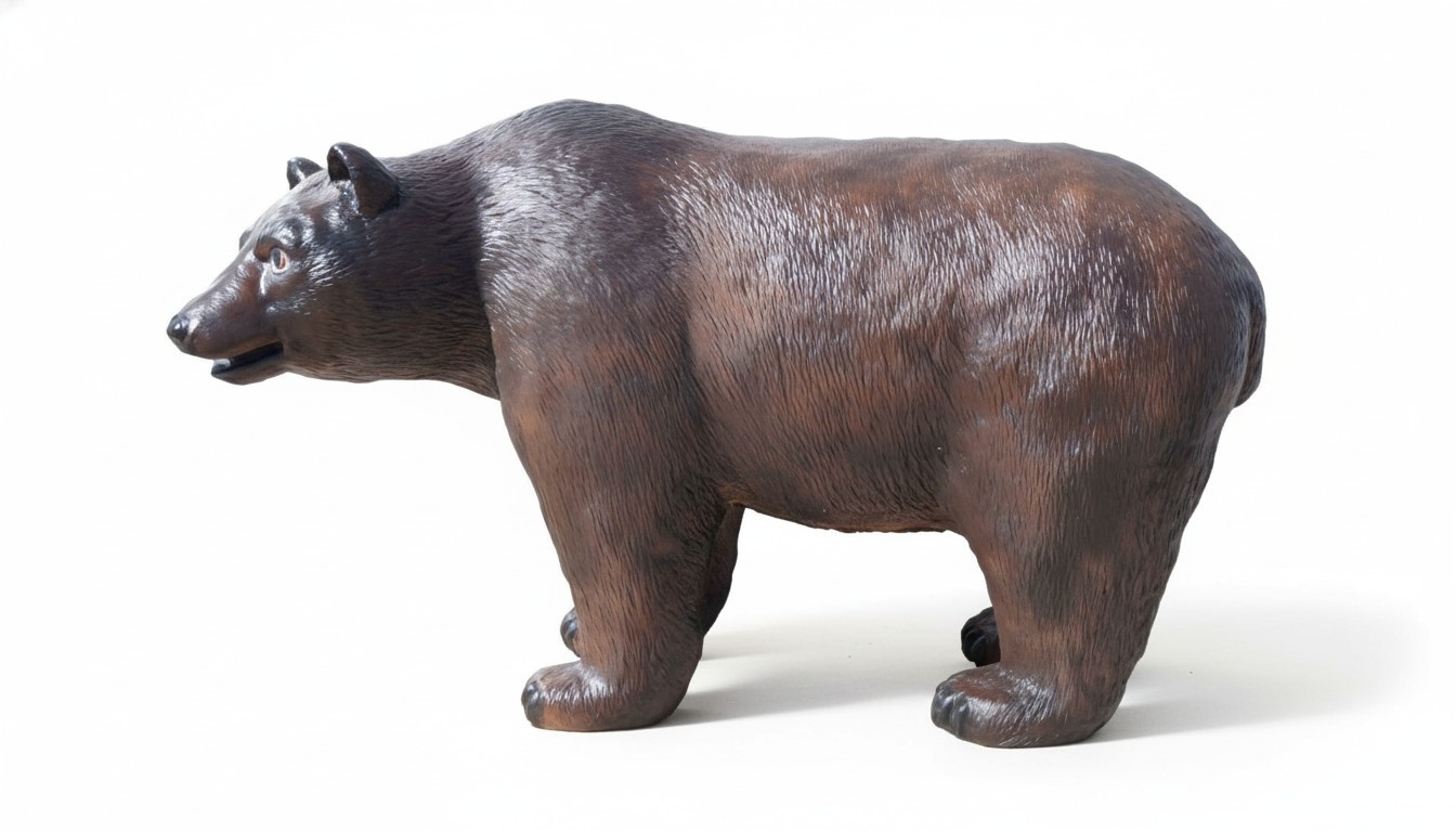 Design brown bear figurine decorative garden sculpture 170cm length