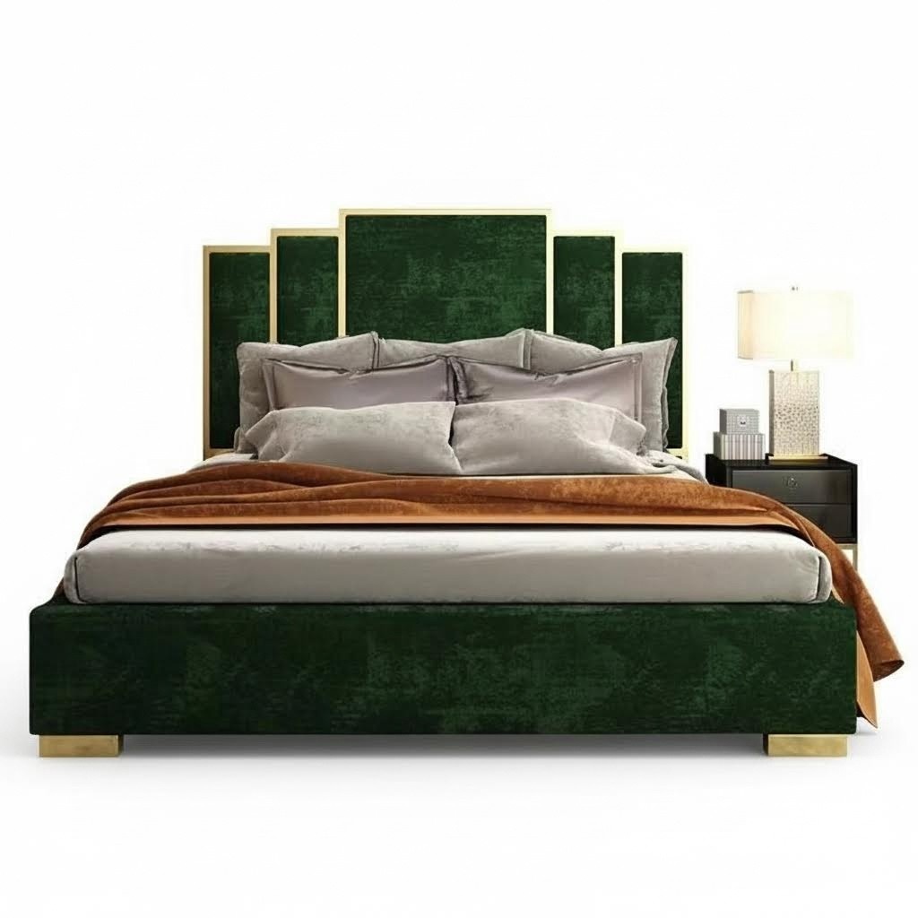 Design Bed Textile Luxury Beds Modern Hotel Frame Sleep Room 180x200