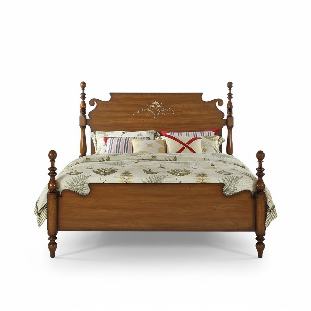 Bedroom Design 3pcs Bed 2x Nightstand American Luxury Bed Set Furniture