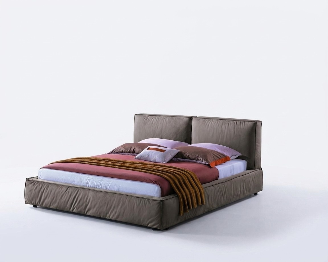 Design bedroom bed luxury beds wood double marriage upholstered furniture 180x200cm.