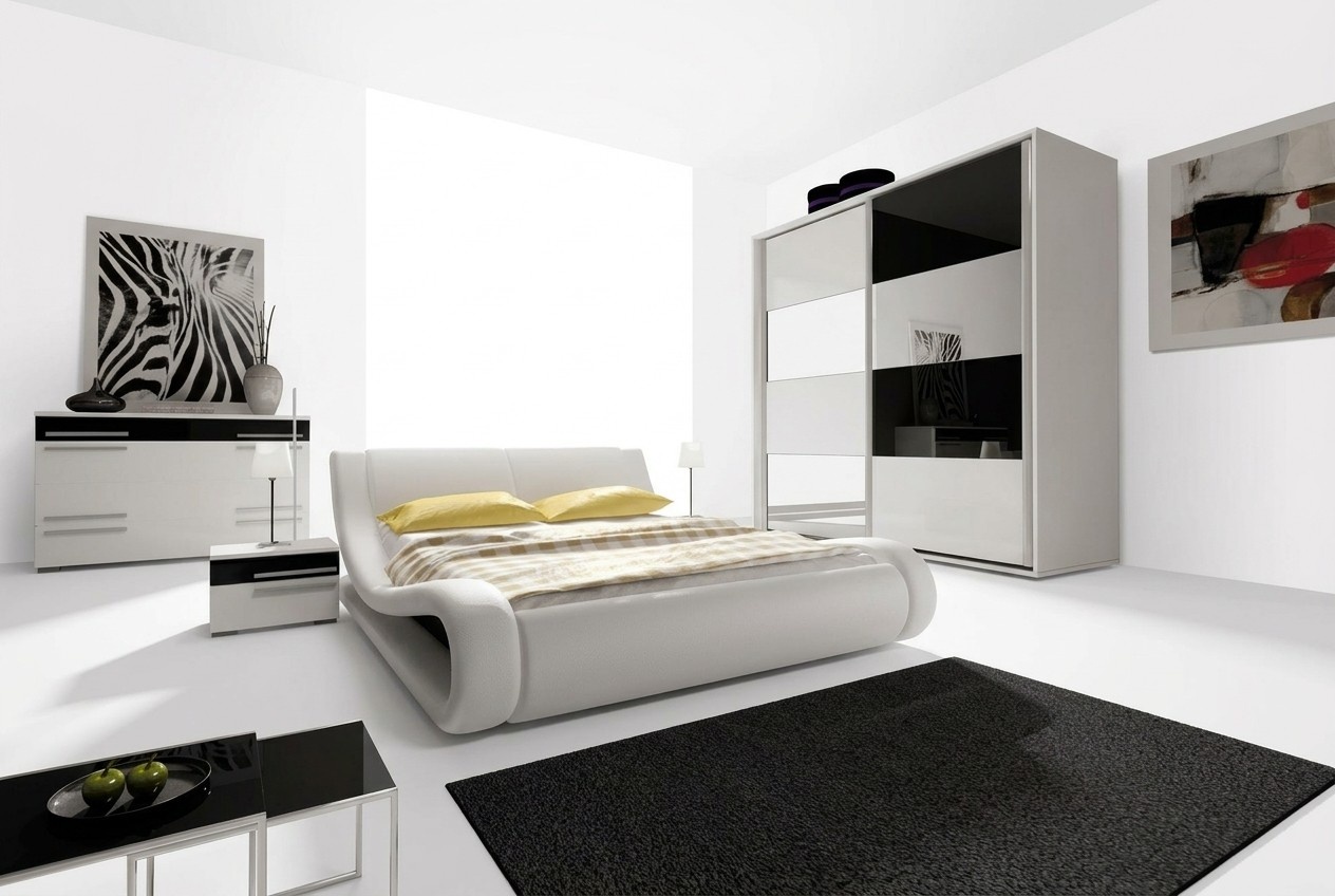 Design Bedroom Sets Complete Wardrobe Bed Commode Bedside Table Modern
