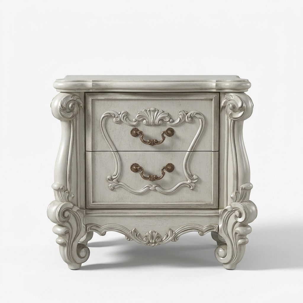 Design Bedside Table Consoles Tables Furniture Wood Baroque Rococo New