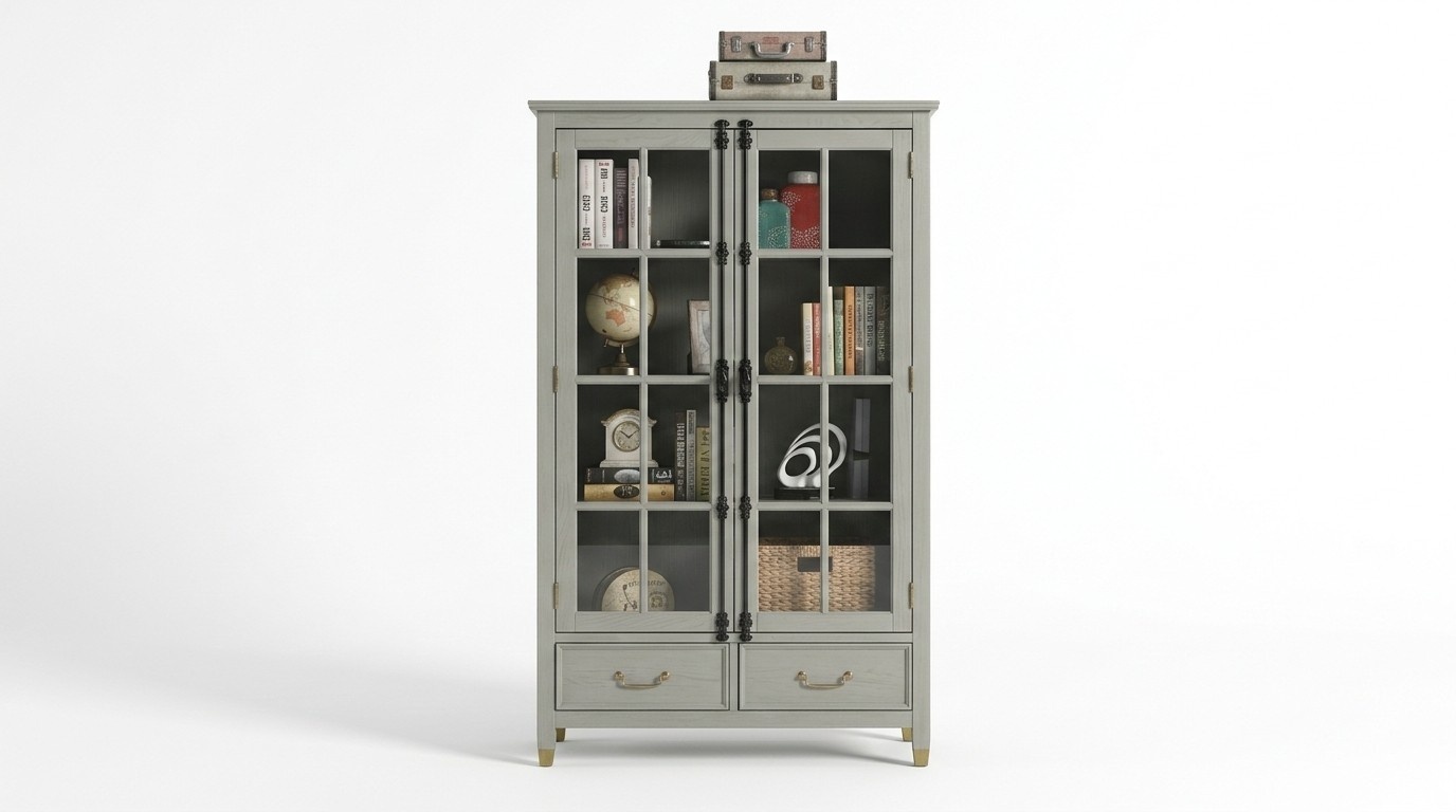 Design Cupboard Floor Standing File Shelf Office Display Case Shelf Bookcase Glass