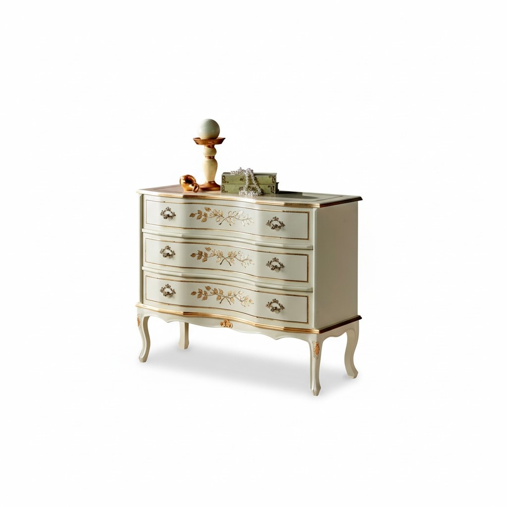 Luxury design cabinet real wood furniture chest of drawers cabinet baroque Italian furnishings