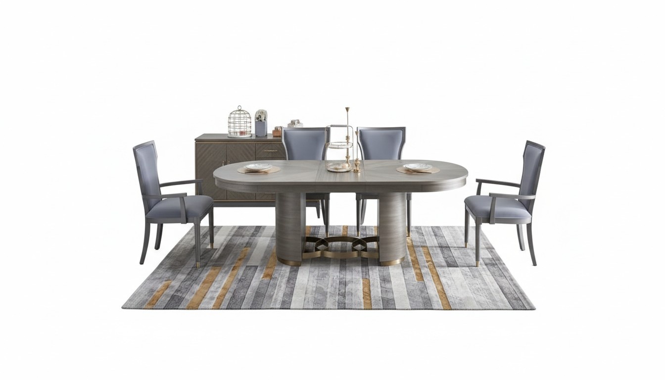 Design Chair Set 6x Luxury Chairs Seat Upholstery Group Armchair Set New