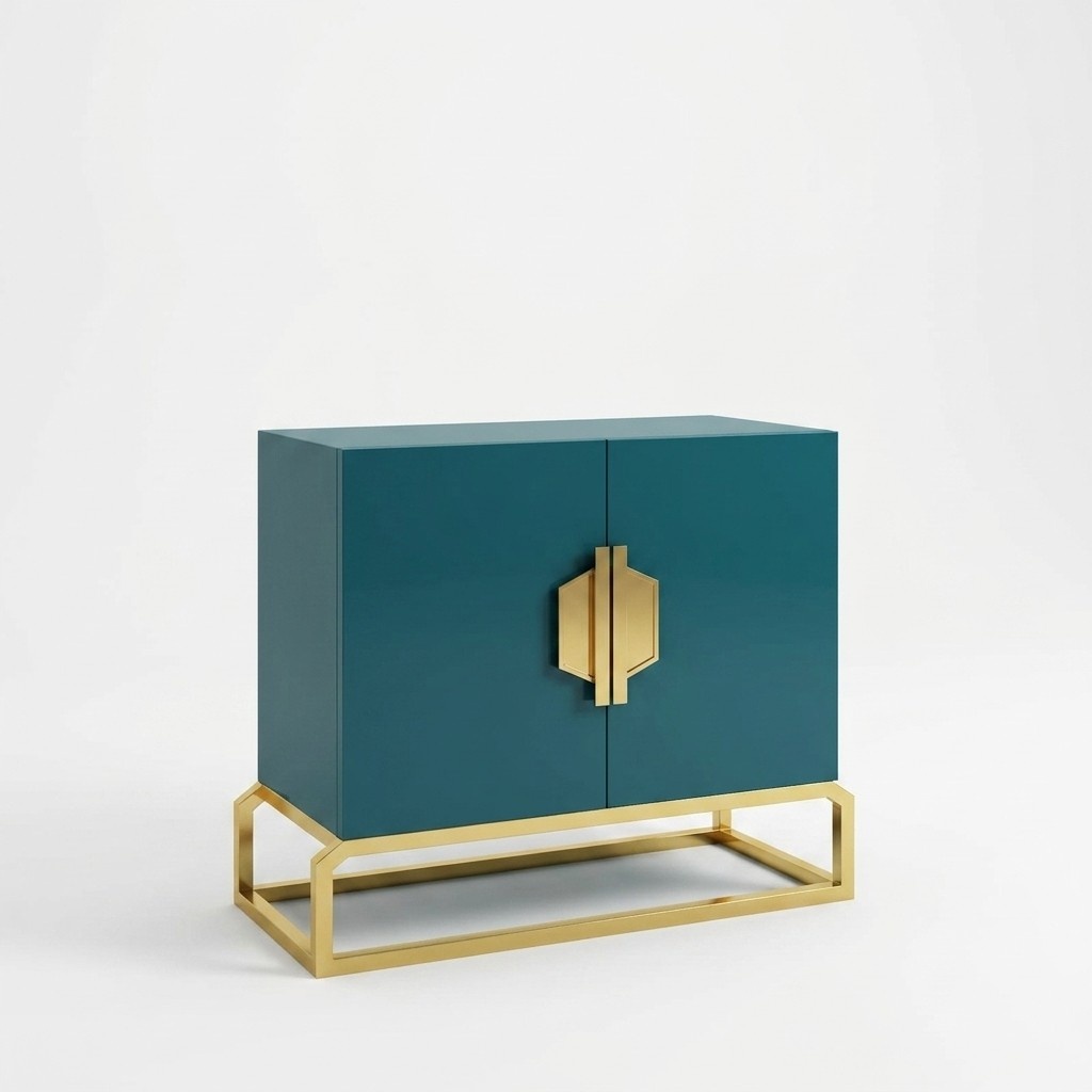 Design Chest of Drawers Luxury Stainless Steel Chests of Drawers Shelf Console Furniture New