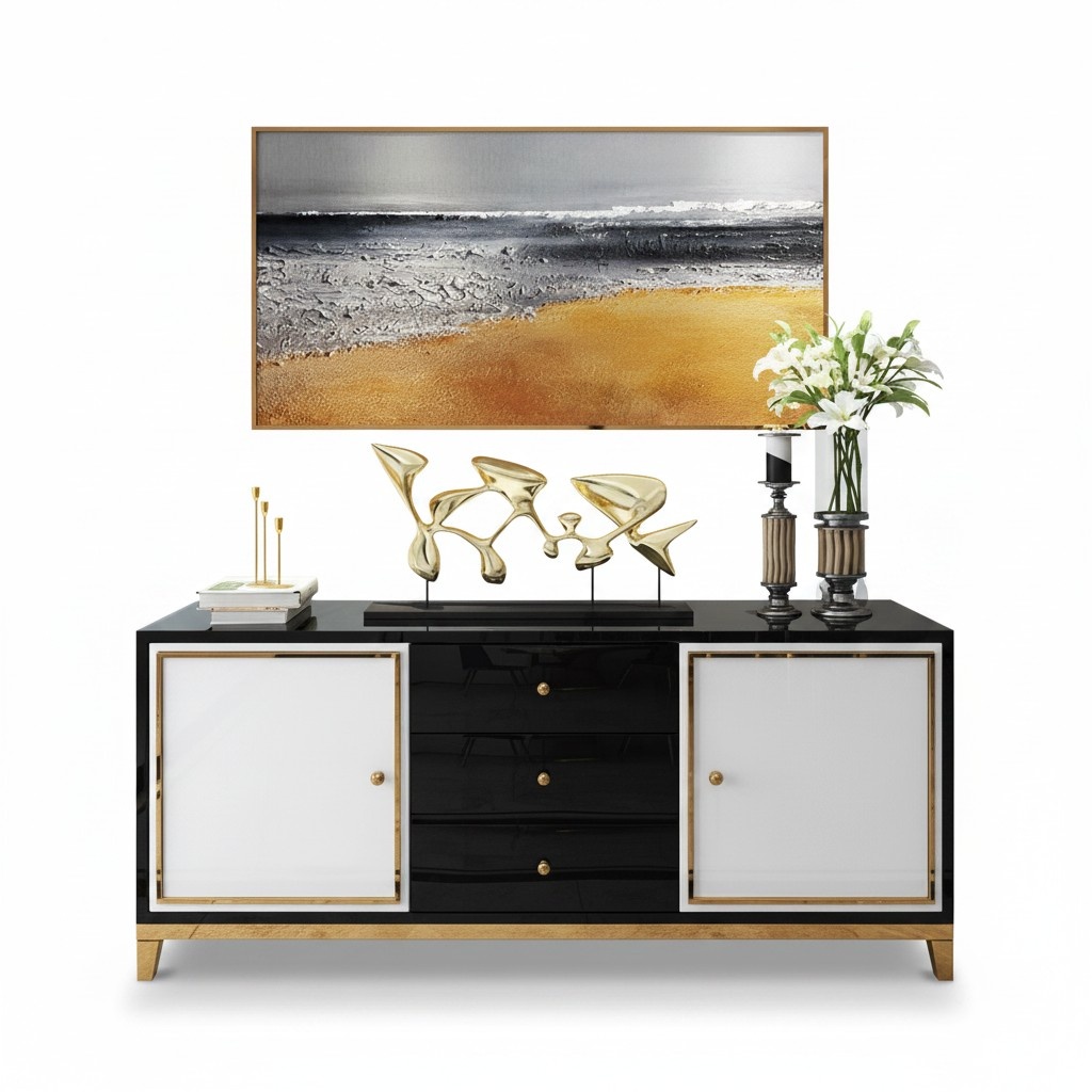 Design chest of drawers living room sideboard modern sideboard wood cabinet new