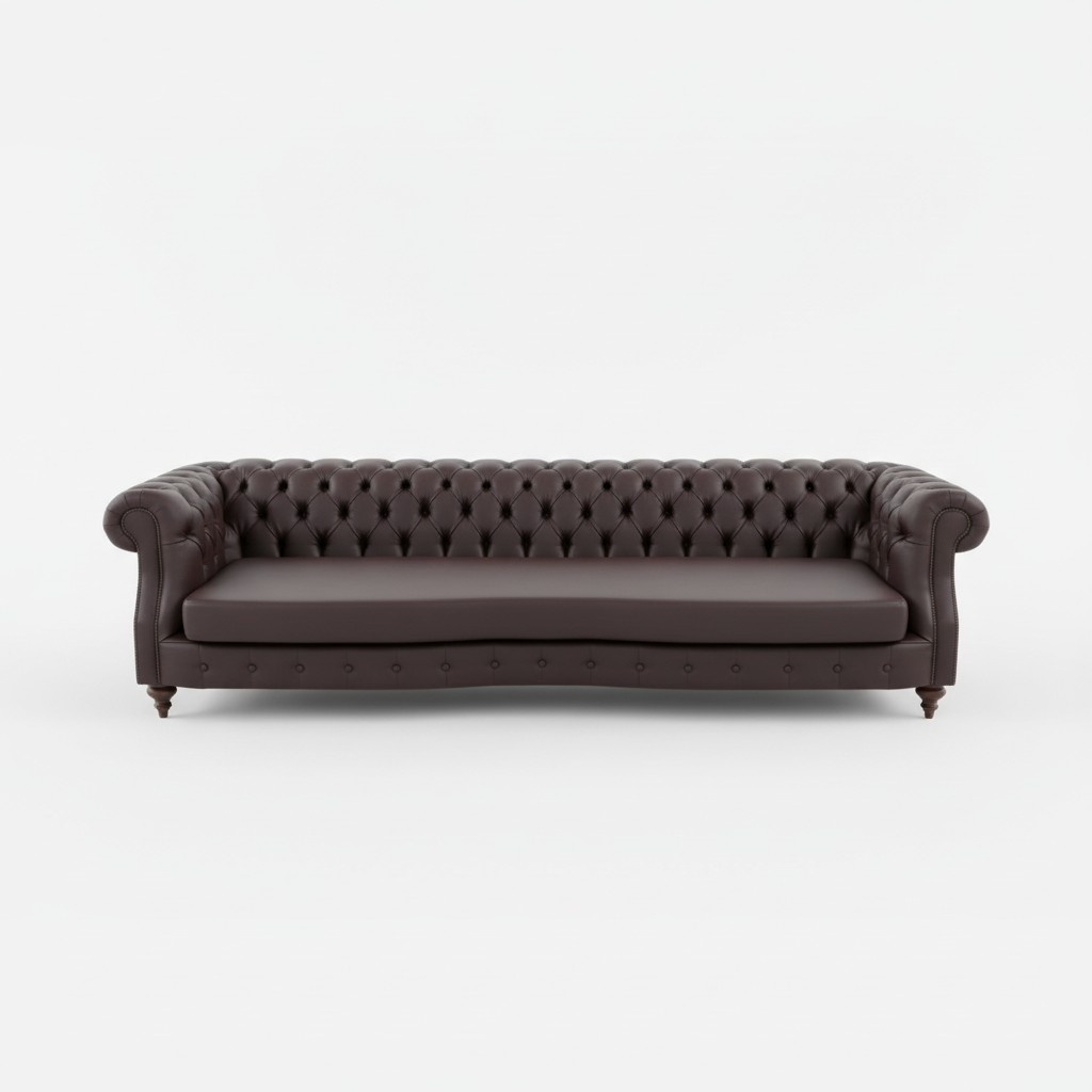 Chesterfield XXL Sofa 5-Seater 3 Metres Length Premium Faux Leather Brown Red New