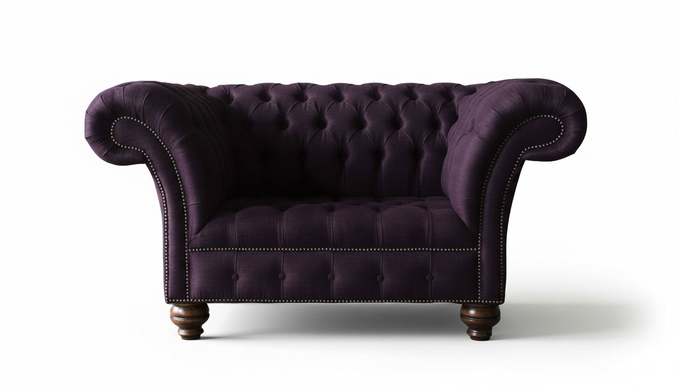 Design Chesterfield fabric couch armchair 1.5 seater upholstery sofas lounge