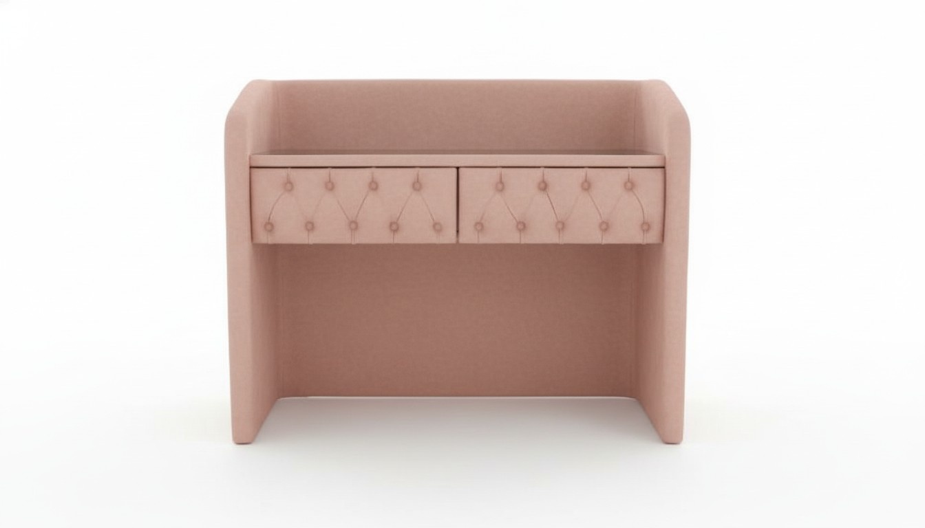 Design Chesterfield Dressing Table Bedroom Furniture Modern Pink