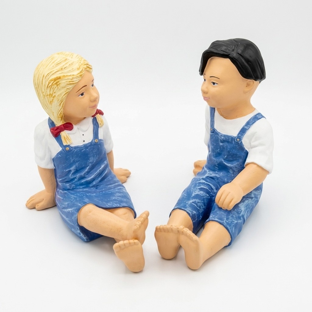 Design children\'s figure statue sculpture figures sculptures decoration decoration new