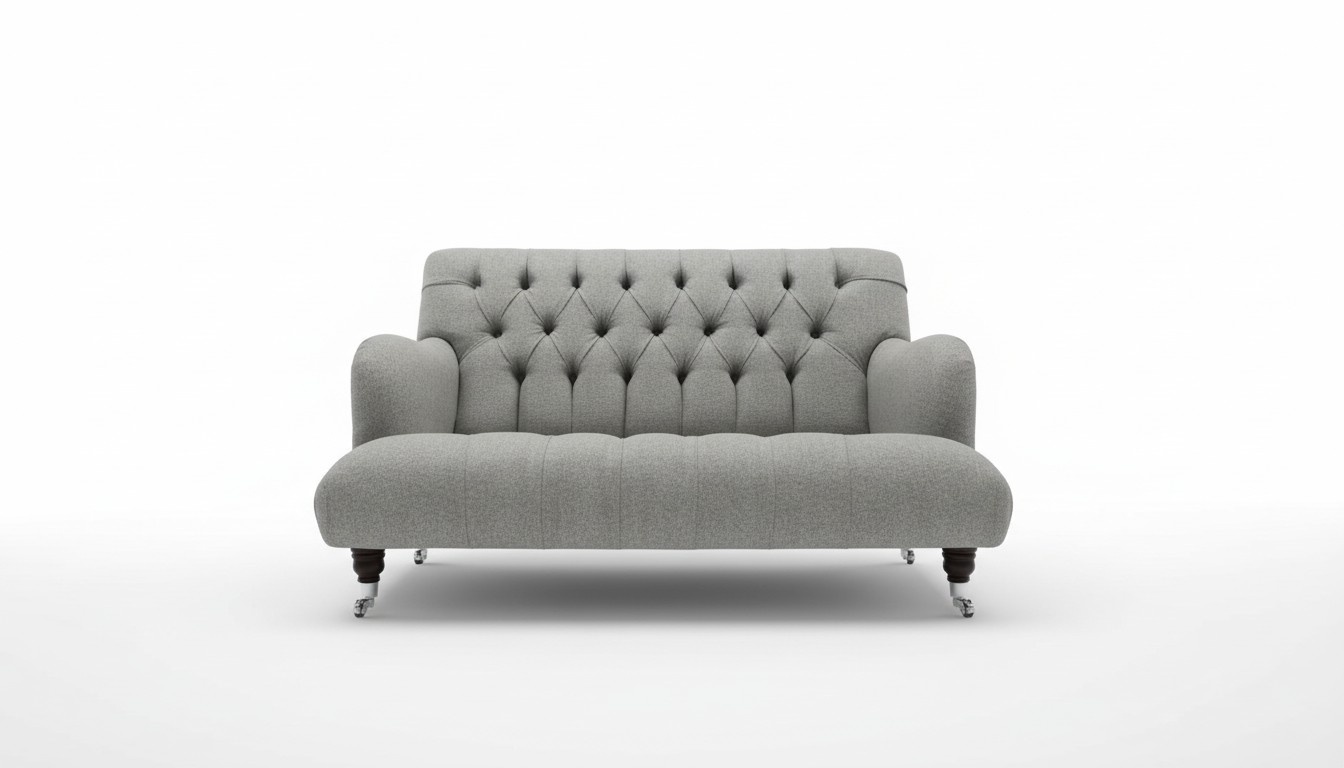 Design Classic Textile Sofa 2 Seater Couch Upholstery Luxury Sofas Chesterfield