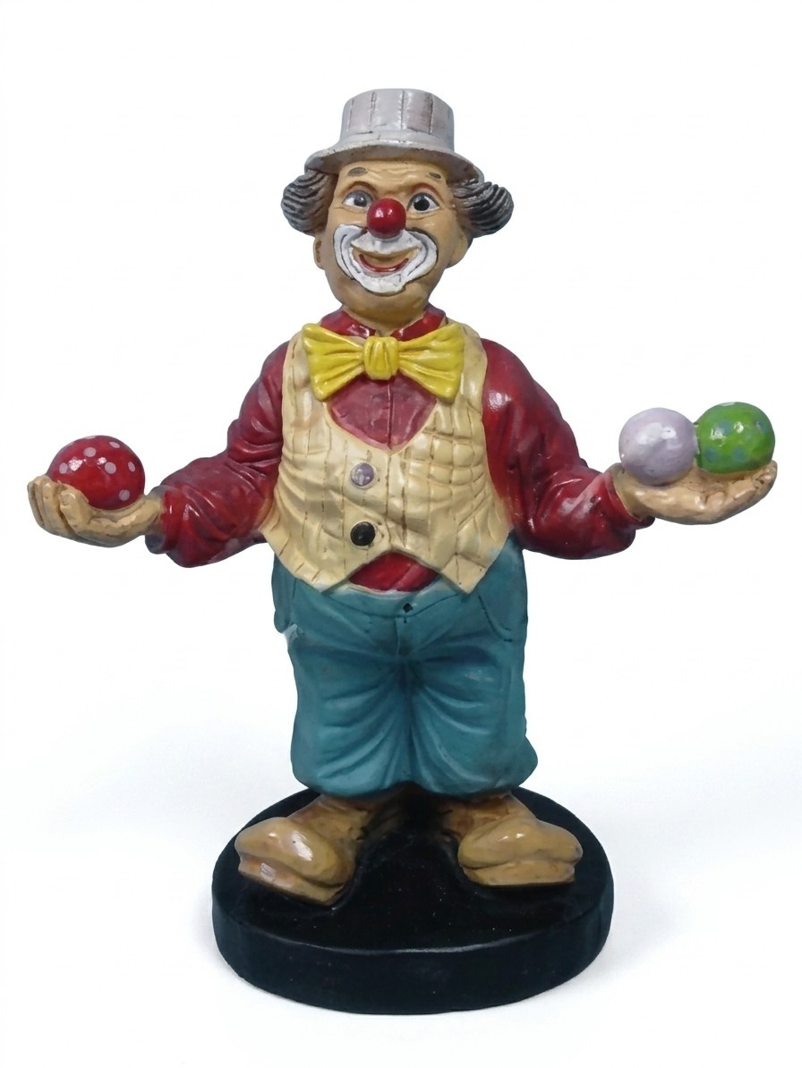 Design Clown Figure Statue Sculpture Figures Sculptures Decoration Deco B51 #New