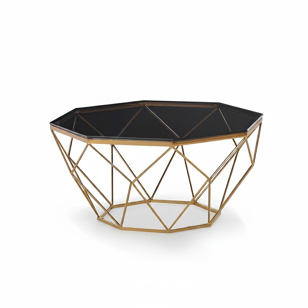Design Coffee Table Glass Table Metal Living Room Tables Sofa Side Table