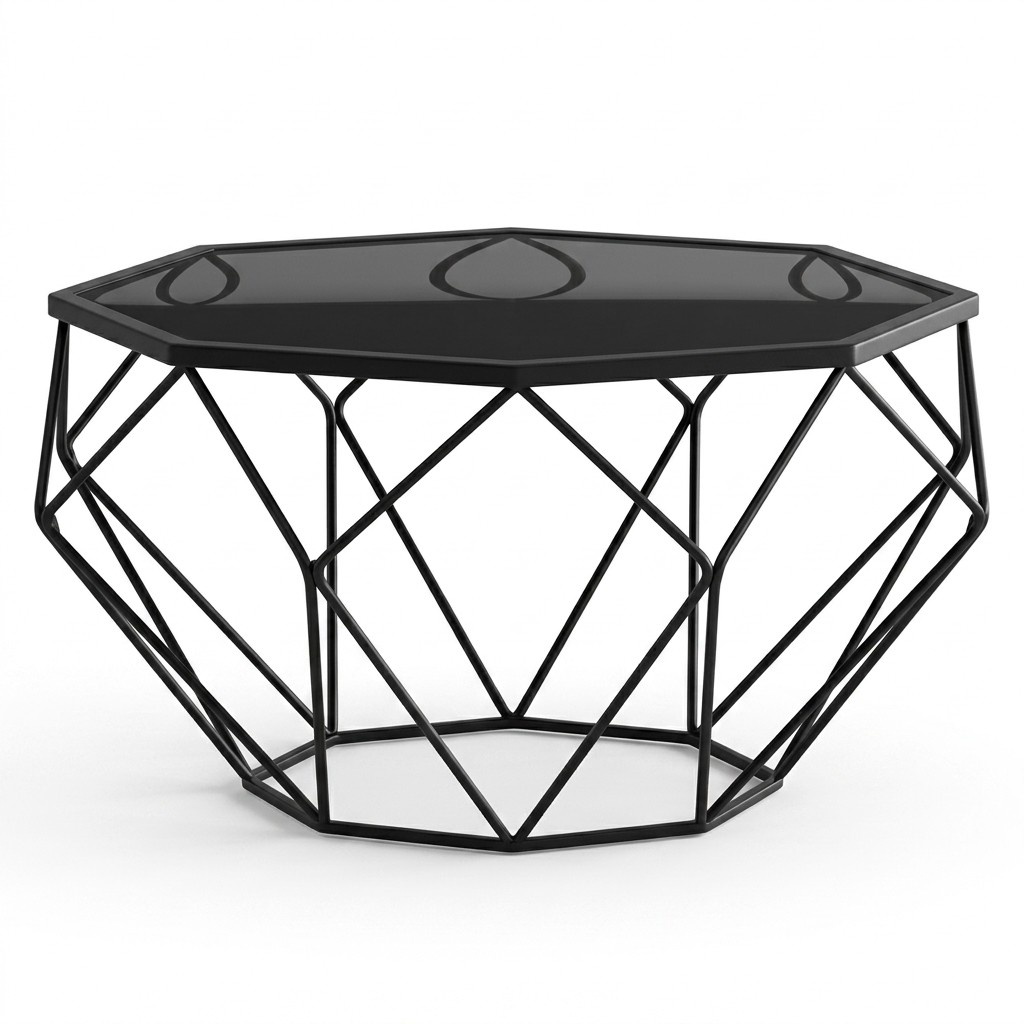 Design Coffee Table with Side Table 2pcs Set Stainless Steel Table Sofa Tables New