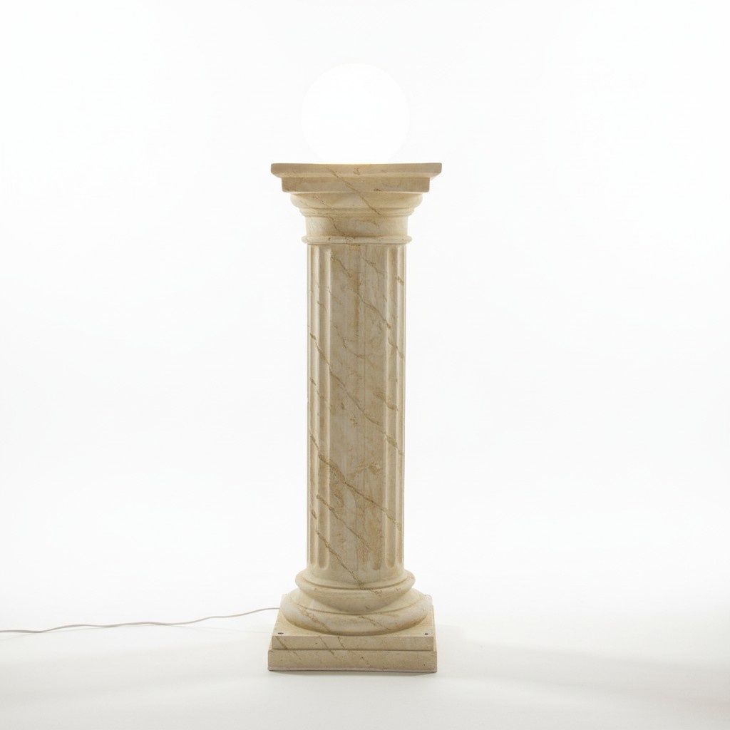 Decorative floor stand under lamp in antique greek doric order style 140cm height, model - 6854