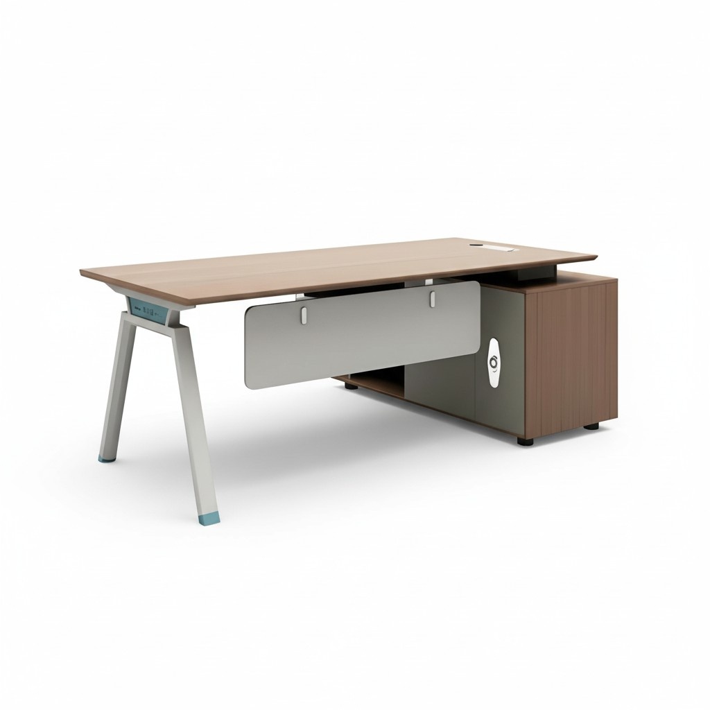Design corner desk with file cabinet office furniture