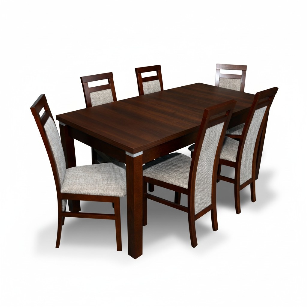 design dining set dining table set dining room table wood 6x chairs chair New