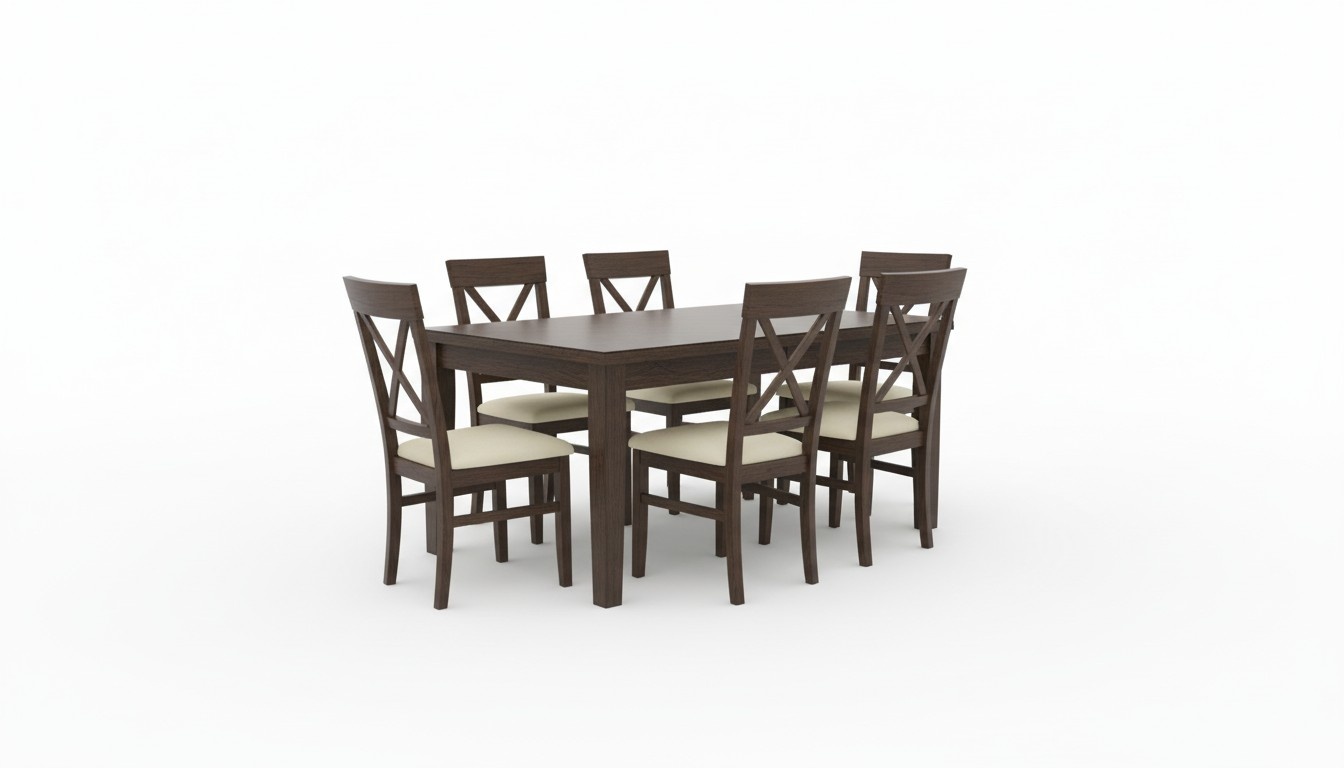 Design dining room set of chairs dining sets tables wood table + 6 chairs