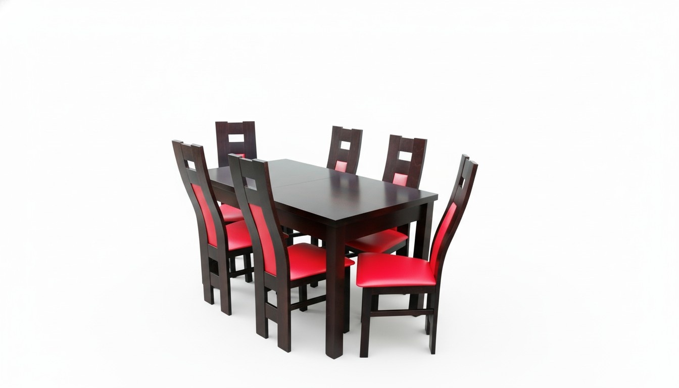 Design dining room set chair set table + 6 chairs dining sets tables wood !