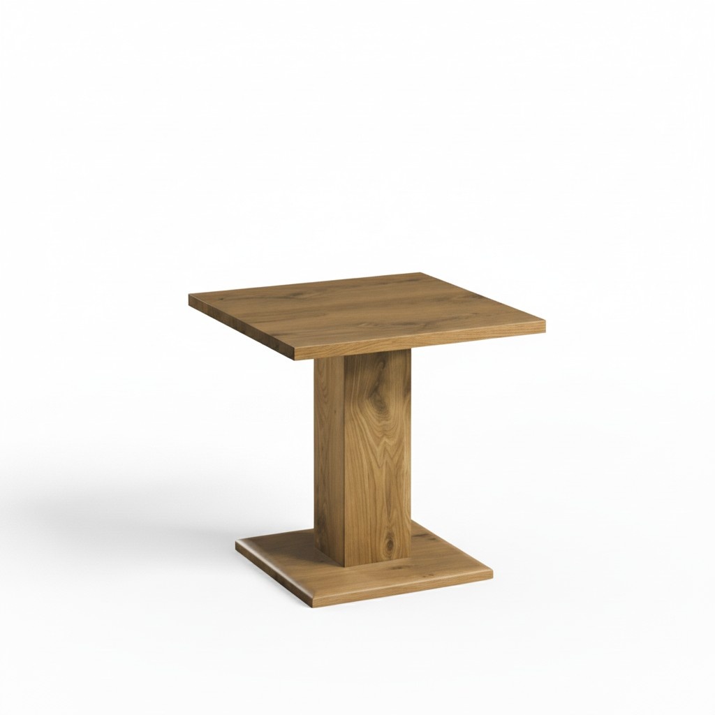 Modern style made of real wooden side square coffee table, model -  F – S2