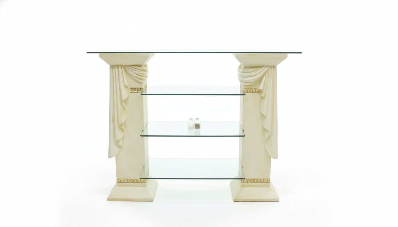 Design Display Case Shelf Glass Column Cabinet Showcases Shelves Cupboard Medusa Sideboard
