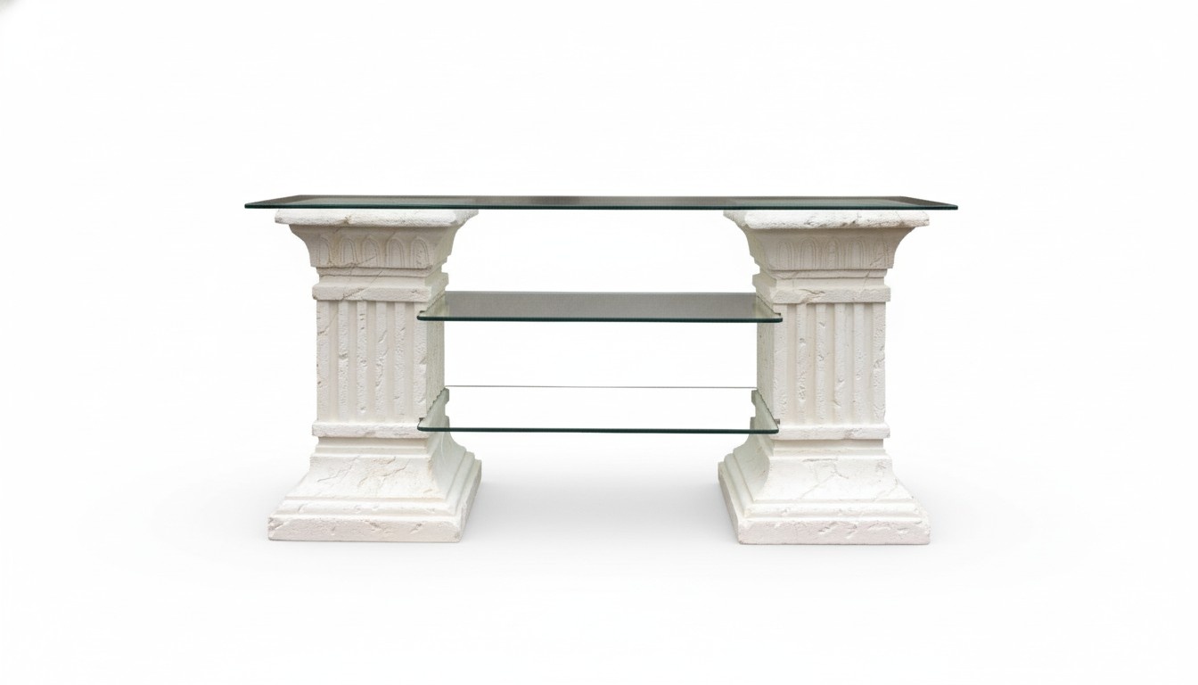 Design Display Case Shelf Glass Column Cabinet Showcases Shelves Cupboard Living Room 1845