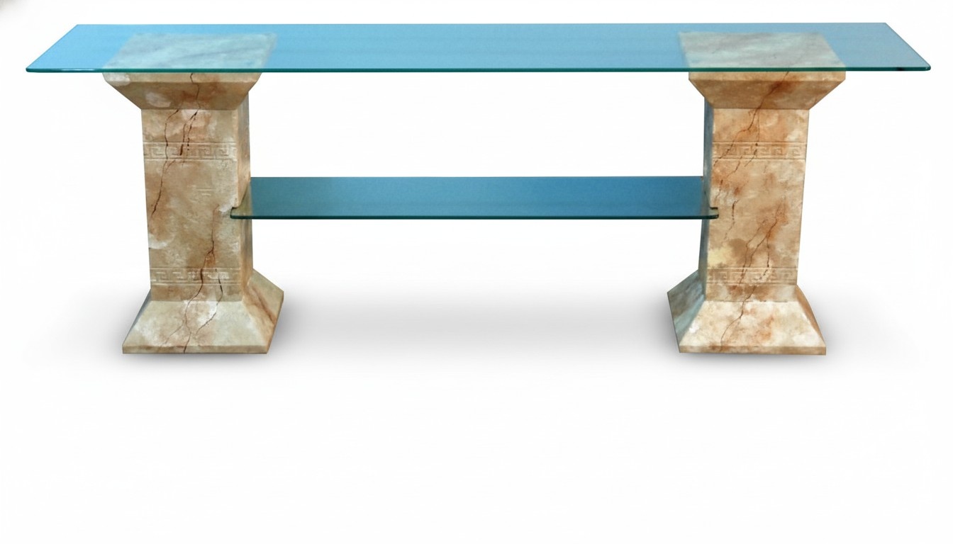Design showcase shelf glass column cabinet shelves cabinet living room 1870 New