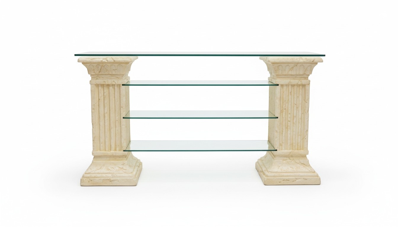 Design Display Case Shelf Glass Column Cabinet Showcases Shelves Cupboard Living Room 1849
