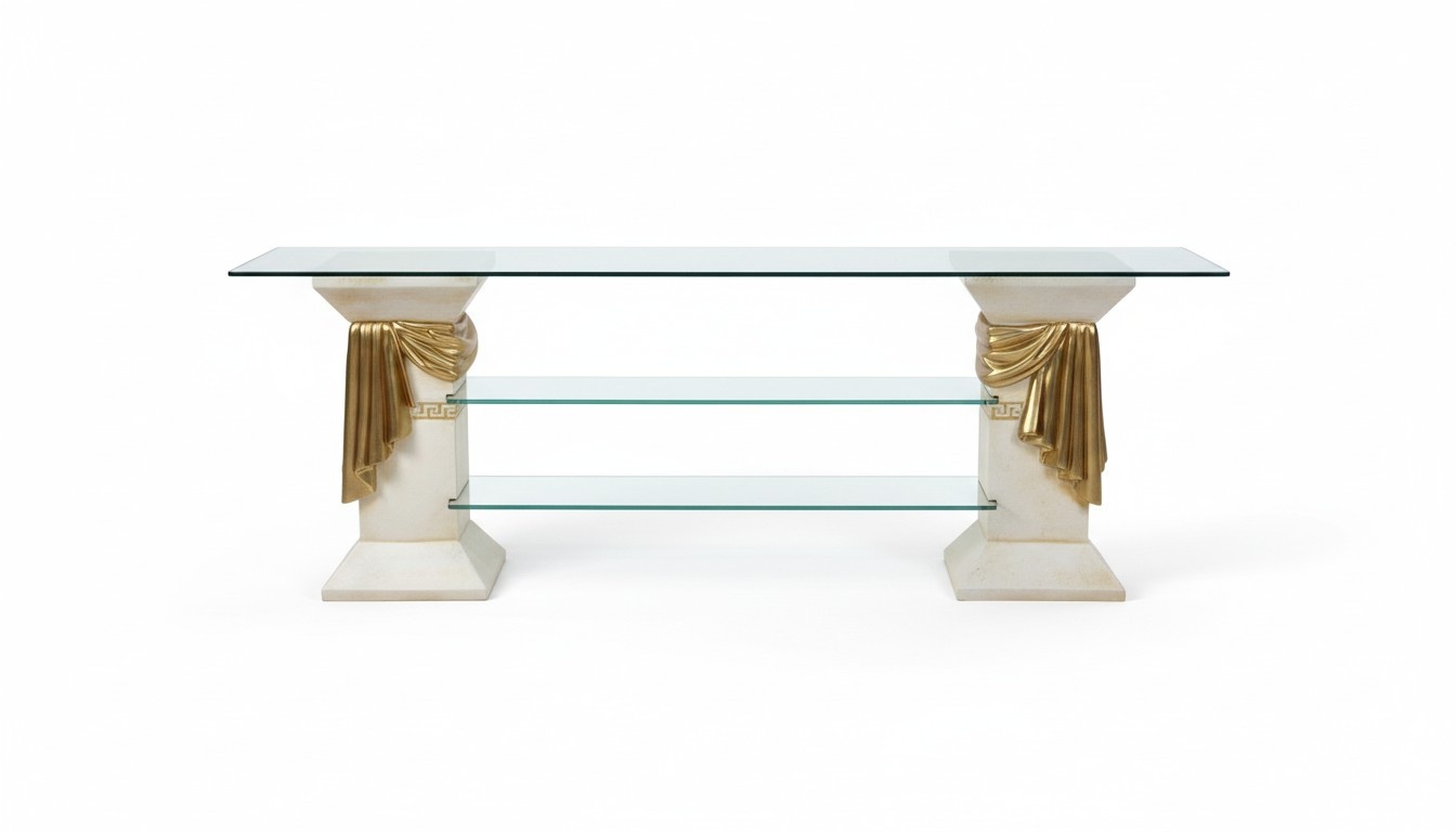 Design Display Case Shelf Glass Column Cabinet Showcases Shelves Cupboard Living Room 1862