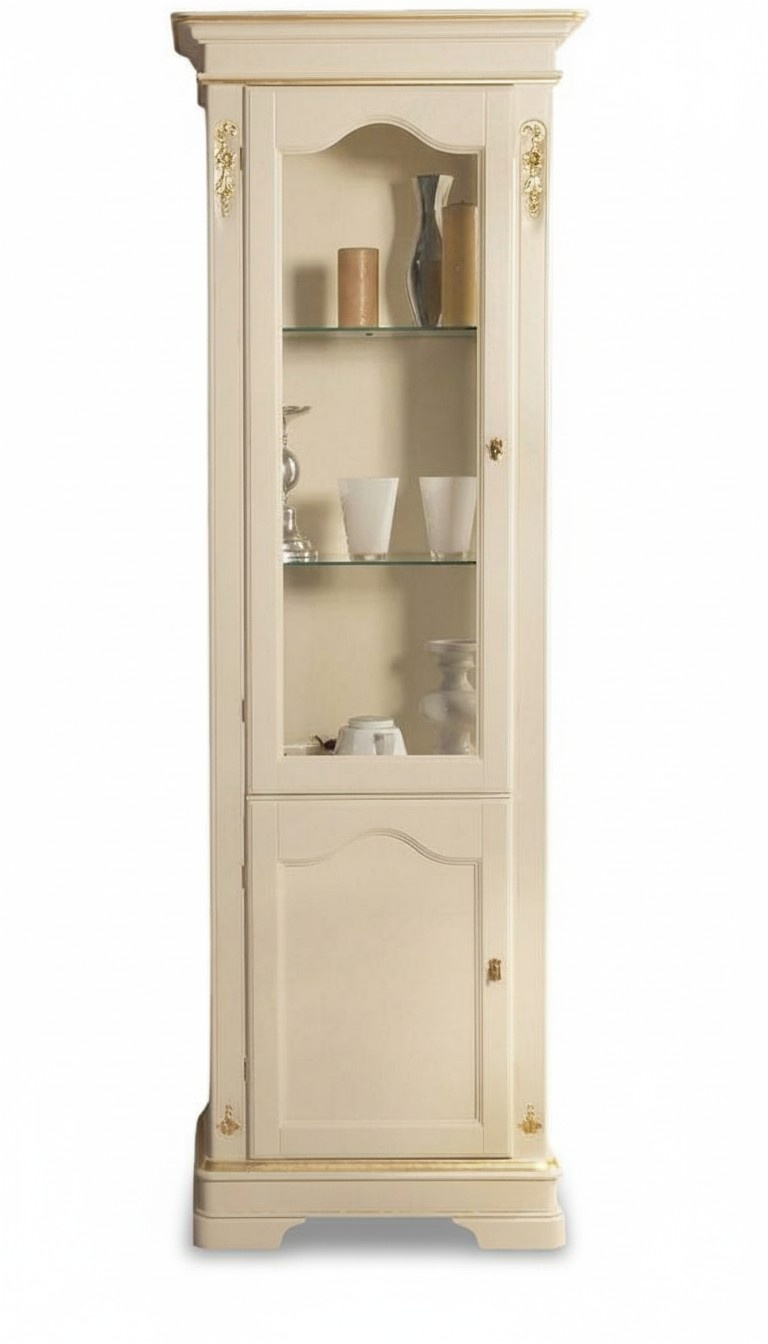 Design showcase office bookshelf with glass front column display cabinet Art Deco