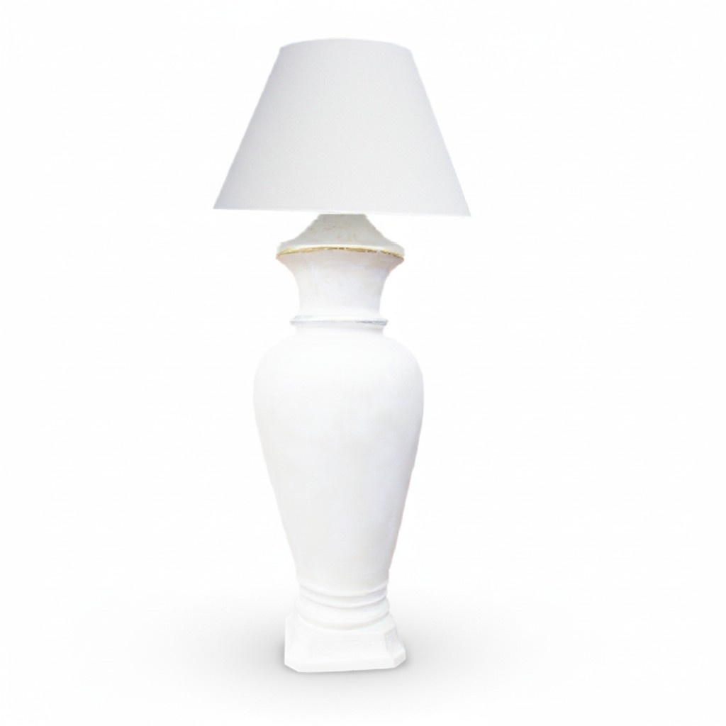 Design Floor Lamp Vase XXL Stand Lamp Lamps Shelf Illuminated Showcase 132cm