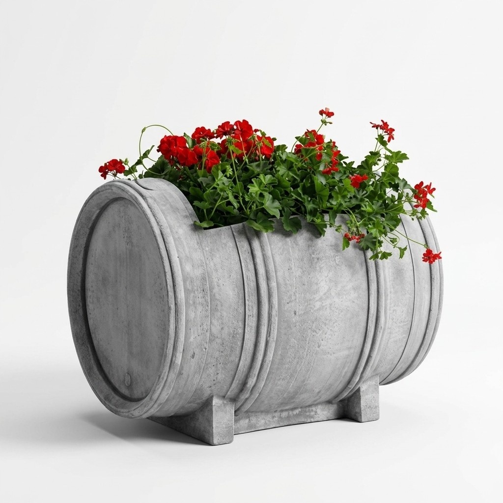 Design Flower Pot Top Planter Vessel Pots Figure Face Sculpture S204021