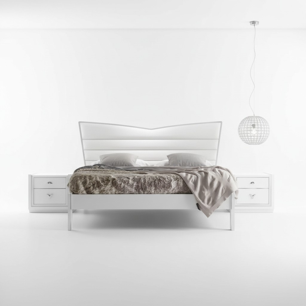 Design Furniture Bed 2x Bedside Tables 3 pcs Bedroom Set Luxury Beds New