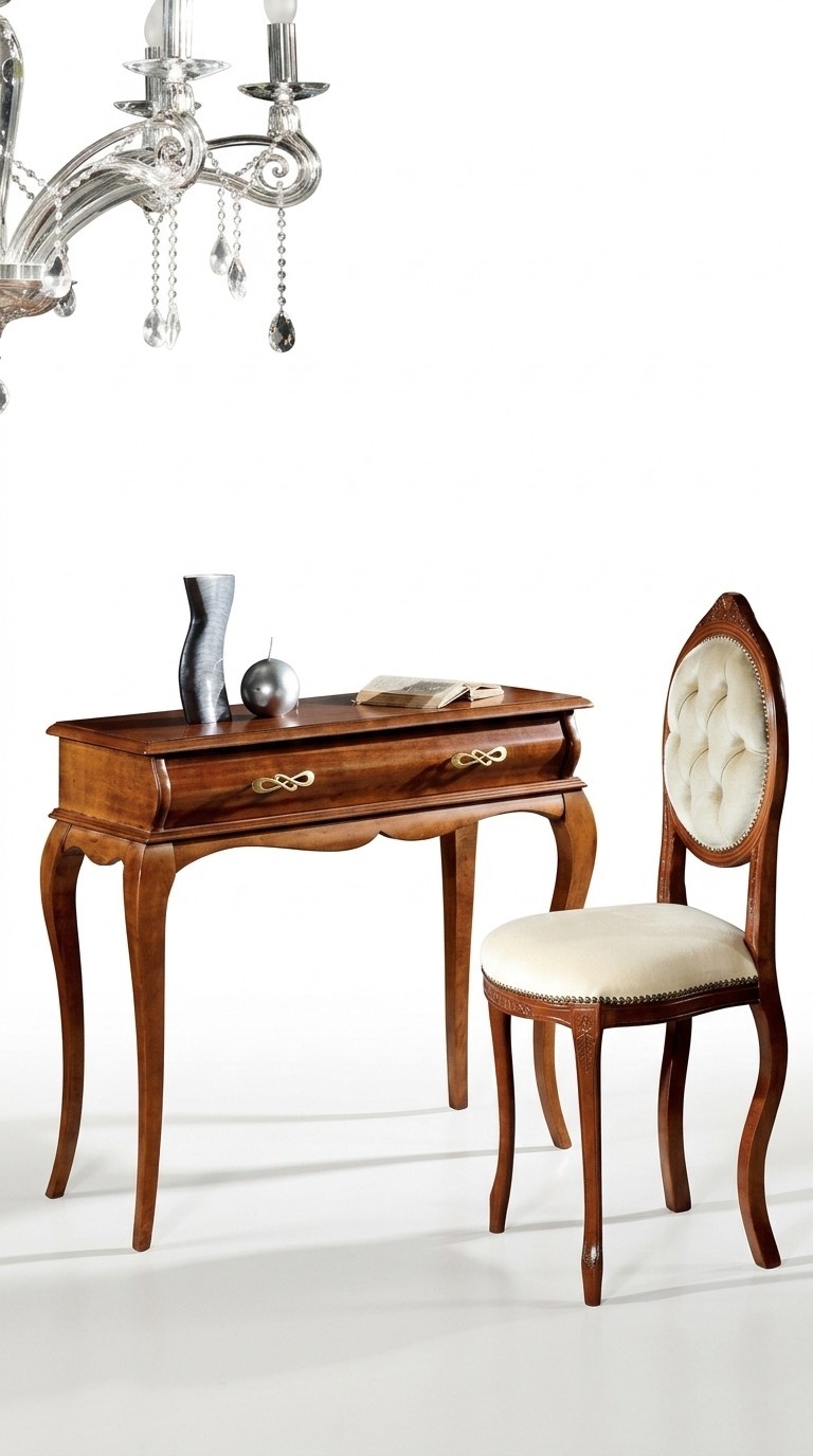 Design furniture console table brown furniture style baroque wood Italian furniture new