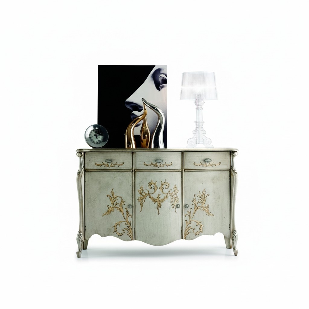 Design furniture style baroque chest of drawers sideboard luxury sideboard wood Italy furniture sideboard