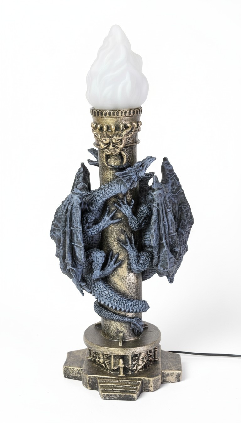 Design Gothic Floor Lamp Stand Light Fixtures Dragon Lamps Table Lamp