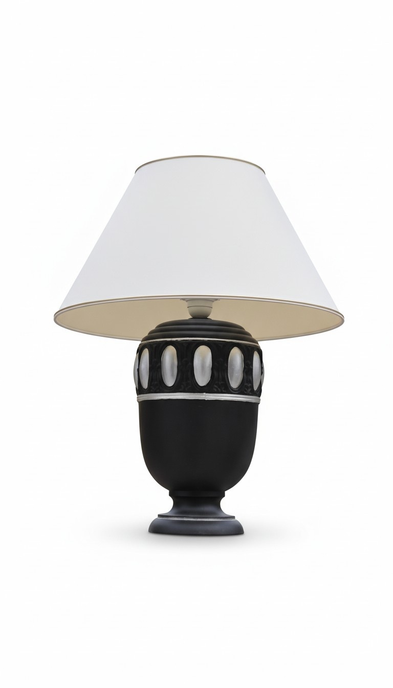 Design classic style decoration stucco/acrylic table lamp 58cm high