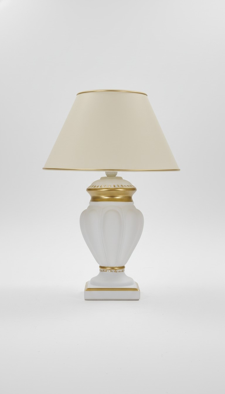 Design classic antique style made of stucco/acrylic table lamp XXL 58cm