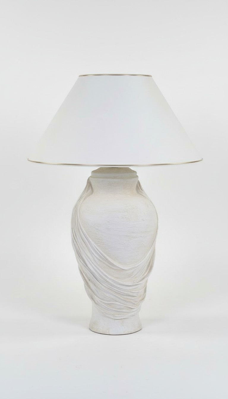 Design antique greek style made of acrylic/stucco material table lamp, 72cm high