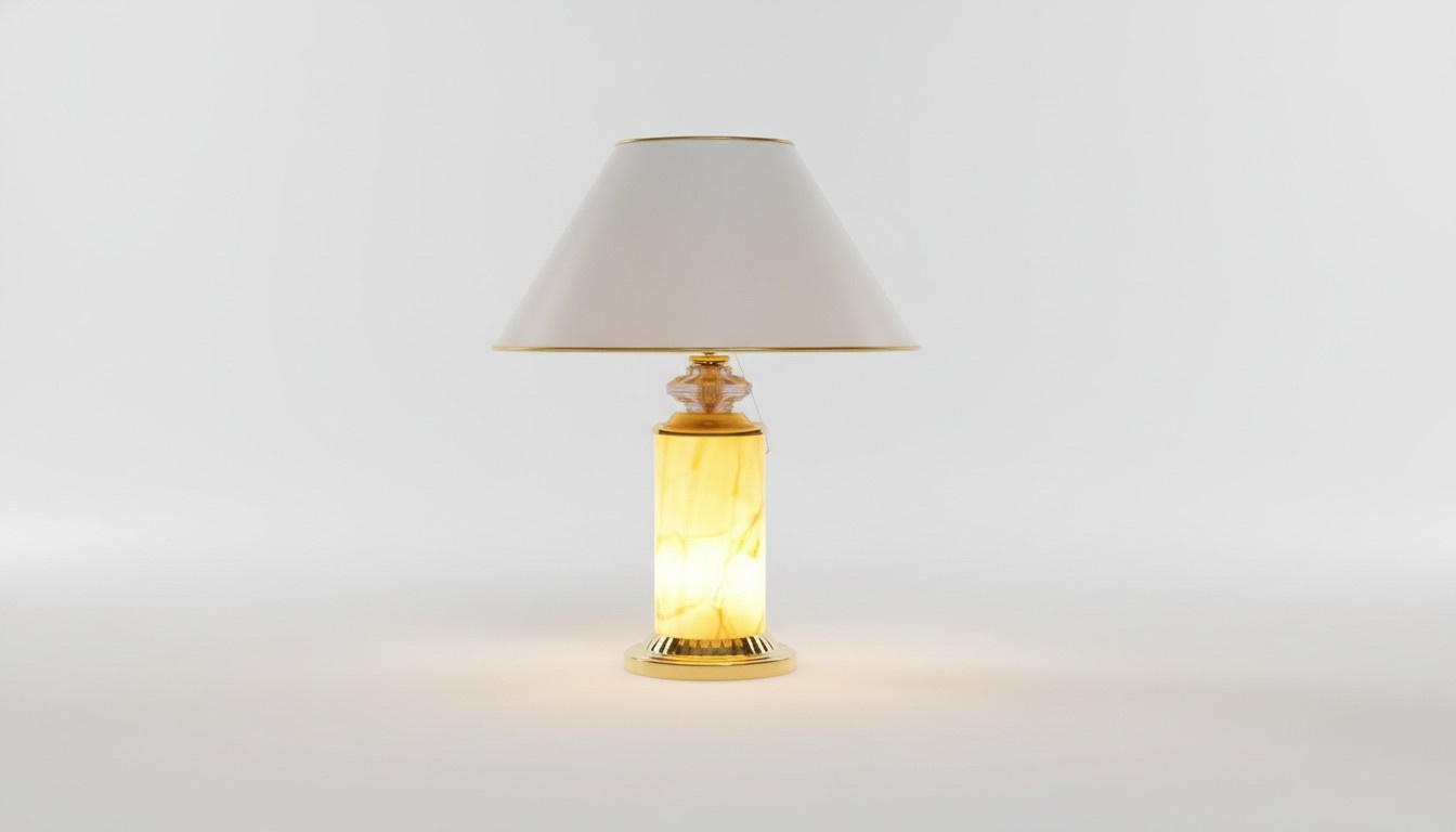 Design classic style shade table lamp made of acrylic/stucco materials 65cm