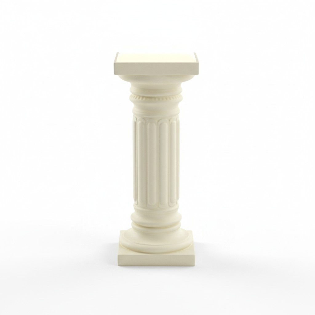 Antique roman design column of light stand made of acrylic/stucco material, model - 6835