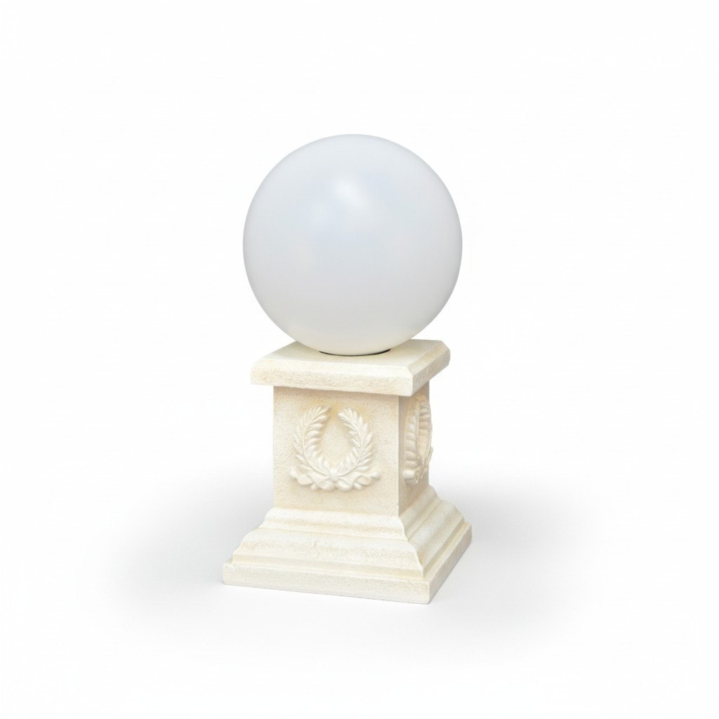 Antique roman column design shade table lamp made of acrylic material, model - 6942