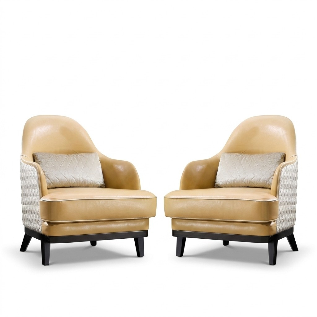Design Lounge Club Relax Armchair Chair Upholstery Television Leather Textile Wood Fabric