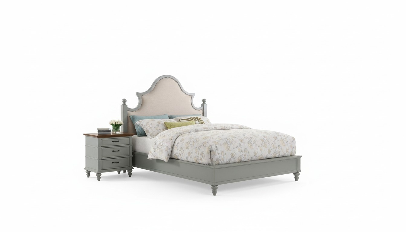 Design Luxury Bedroom Set Bed 2x Bedside Tables Dresser Set Beds Hotel
